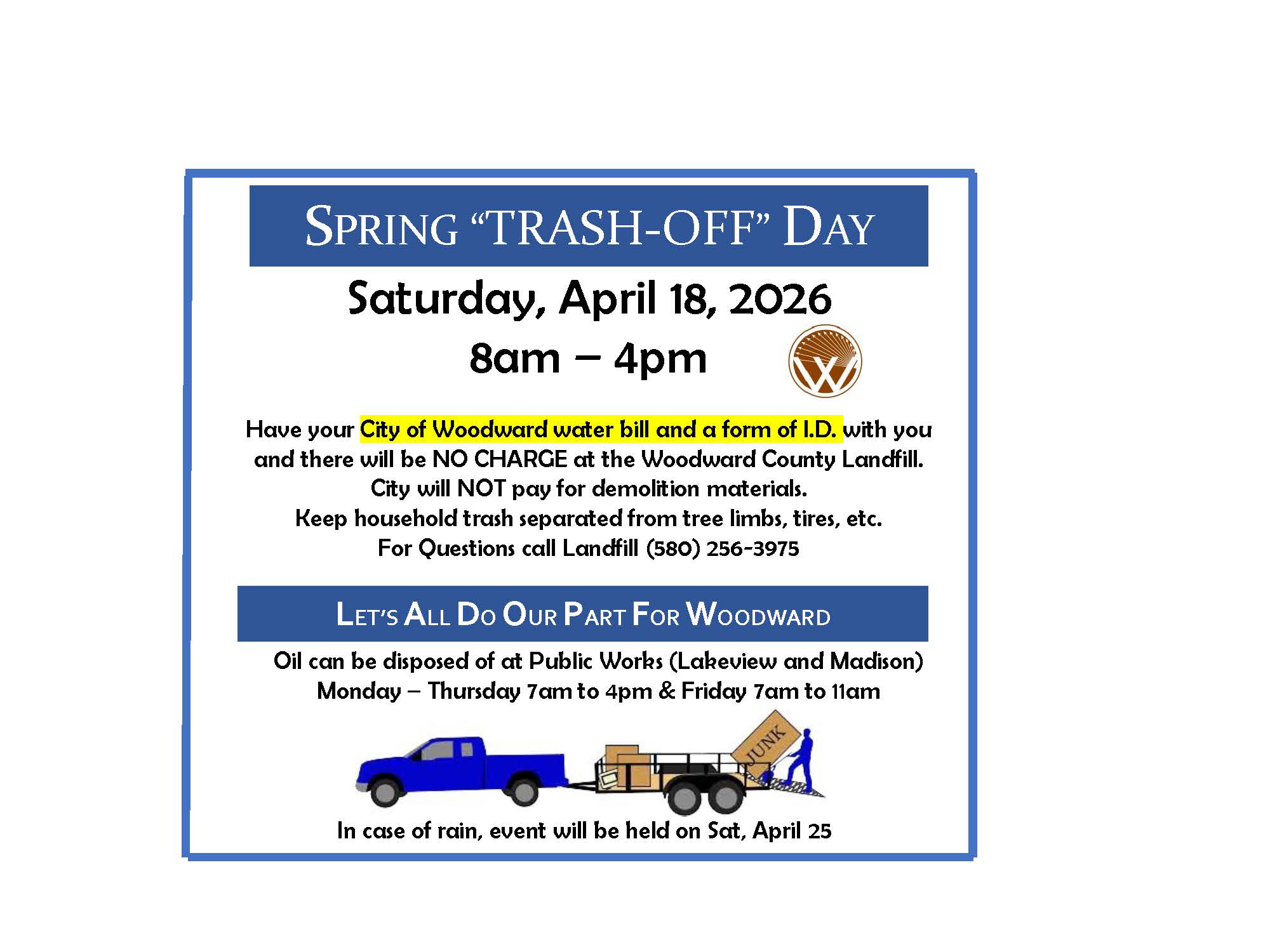 Spring Trash Off 2026